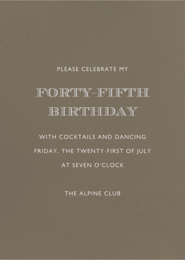 Clay - Birthday Invitation by Paperless Post
