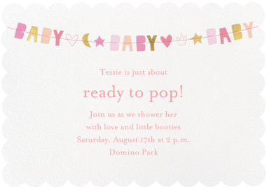 Baby Bunting - Baby Shower Invitation by Meri Meri