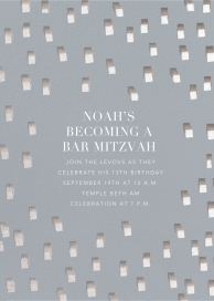 Flickering Lights - Bar & Bat Mitzvah Invitation by Kelly Wearstler