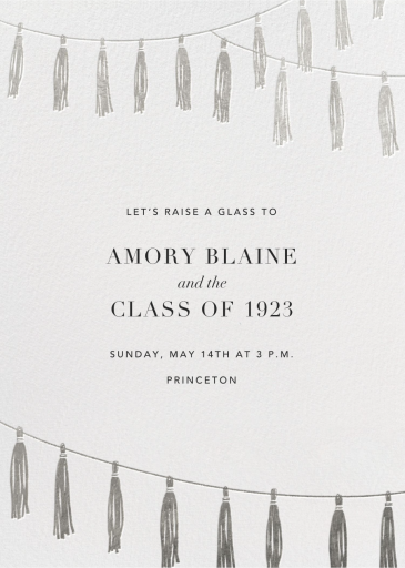 Tasseled II - Graduation Party Invitation by Paperless Post