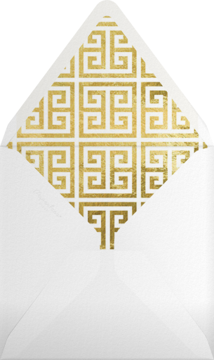 Greek Key (Metallic) - jonathan_adler Envelope