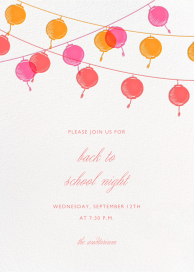 Golden String Lanterns - School Event Invitation by Paperless Post