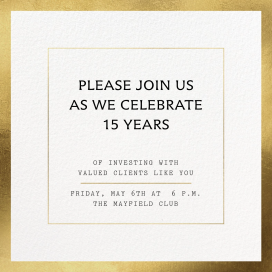 Foil Square by Paperless Post