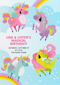 Magical Unicorn - Birthday Invitation by Hello!Lucky