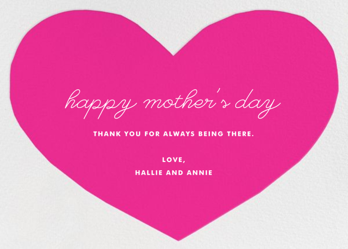 Heart Indigo Bunting - Mother's Day Card by The Indigo Bunting