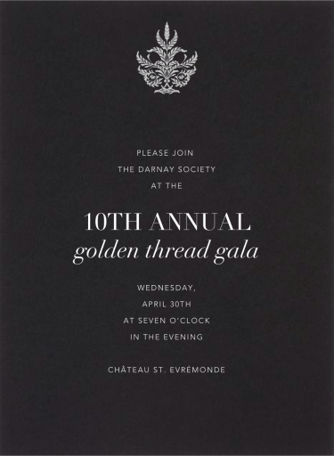 Black - Invitation by Paperless Post