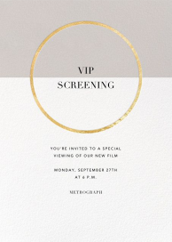 Metallic Circle - VIP Event Invitation by Paperless Post