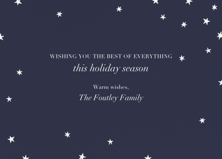 Nightly Photo - New Year's Card by Paperless Post - Back