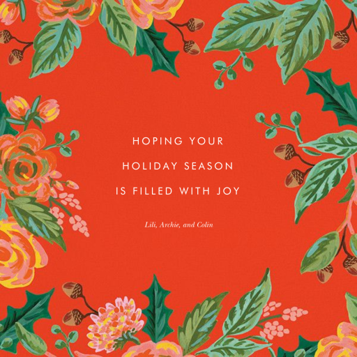 Jardin Noel Border by Rifle Paper Co. - Back