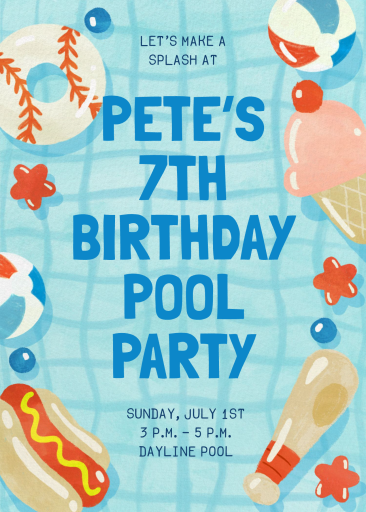 Summer Floats - Birthday Invitation by Paperless Post