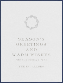 Classic Wreath with Motif by Paperless Post