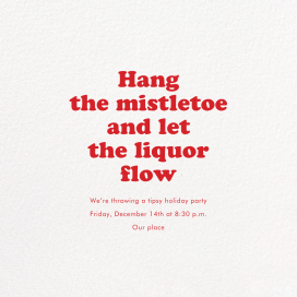 White - Christmas Party Invitation by Paperless Post