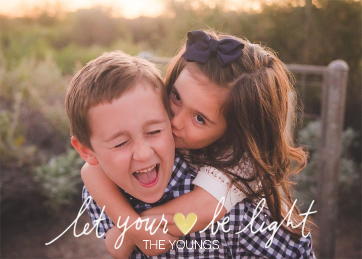 Heart Light - Holiday Card by Paper Source