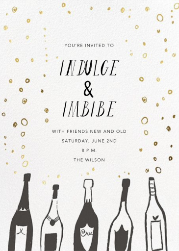 Uncorked - Winter Party Invitation by Mr. Boddington's Studio