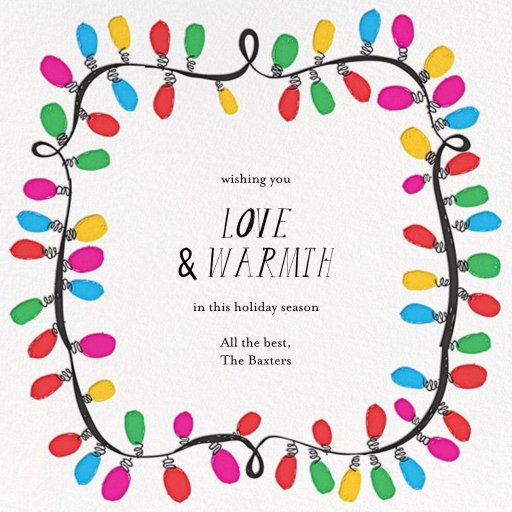 This Line is Tangled (Photo) - Christmas Card by Mr. Boddington's Studio - Back