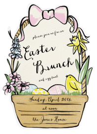 Easter Basket Cutout - Easter Invitation by Paperless Post