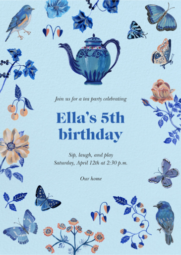 A Spot of Joy - Invitation by Nathalie Lété