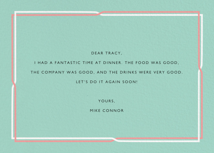 Thanks with a Twist - Greeting Card by Paperless Post - Back