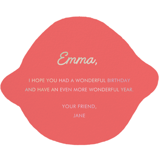 Space Gymnastics - Birthday Card by Carolyn Suzuki Studio - Back