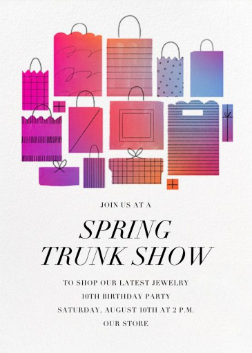 Shopper's Delight - Business Event Invitation by Paperless Post