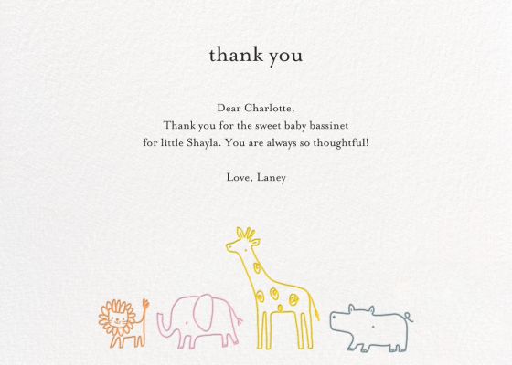 thank you card wording for a gift