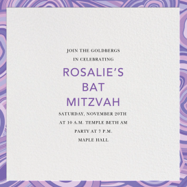 Malachite (Invitation) - Bar & Bat Mitzvah Invitation by Jonathan Adler