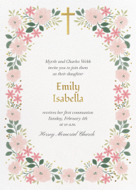 Graceful Bloom - First Communion Invitation by Paperless Post