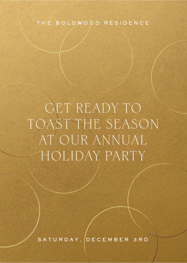 Gold Rings - Invitation by Paperless Post