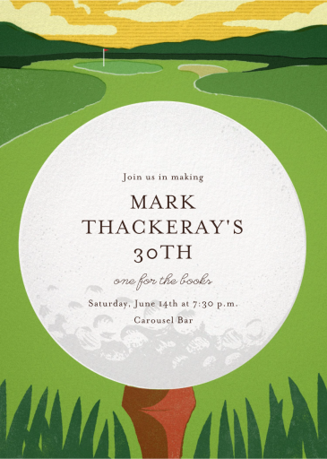 Tee Time - Birthday Invitation by Paperless Post