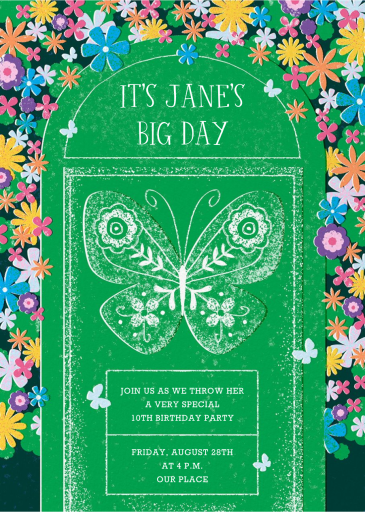 Butterfly Blooms - Birthday Invitation by Paperless Post