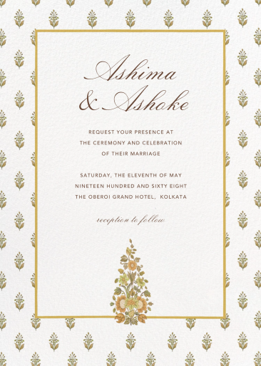 Ancestral Garden - Wedding Invitation by Anita Dongre
