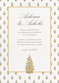 Ancestral Garden - Indian Wedding Invitation by Anita Dongre