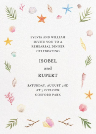 Seashells - Rehearsal Dinner Invitation by Paper Source