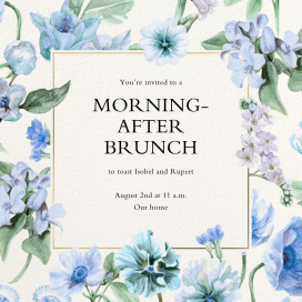Where Love Blooms - Wedding Weekend Invitation by Liberty
