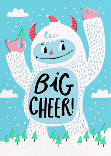 Yeti Cheer - New Year's Card by Hello!Lucky