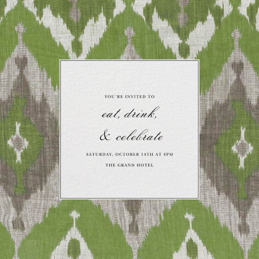 Silk - Ivy - Party Invitation - Oscar de la Renta