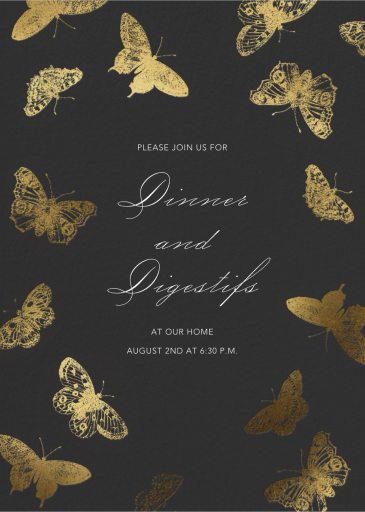 Burnell Butterfly - Business Dinner Invitation by Schumacher