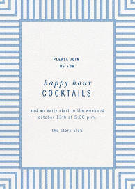 Seersucker Stripe - Happy Hour Invitation by kate spade new york
