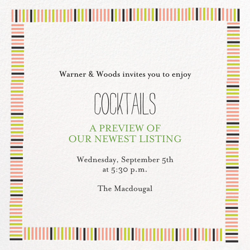 Mini Berlin - Cocktail Party Invitation by mr-boddingtons-studio