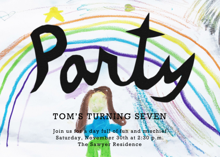 Painting Party (Photo) - Invitation by Linda and Harriett