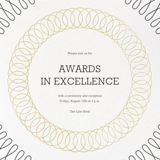 Spirals (Save the Date) - Awards Ceremony Invitation by Paperless Post