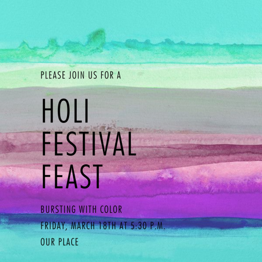 Zephyr - Holi Invitation by Kelly Wearstler