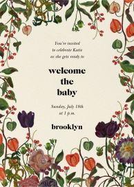Fete de Jardin - Baby Shower Invitation by Nathalie Lété