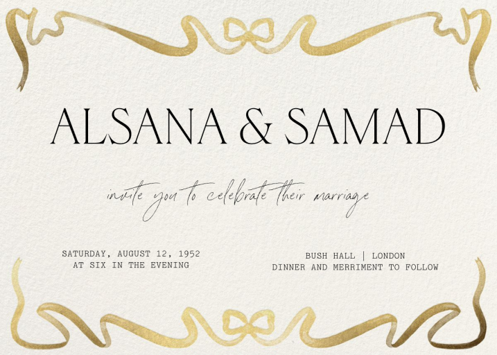 Dancing Ribbon by Paperless Post