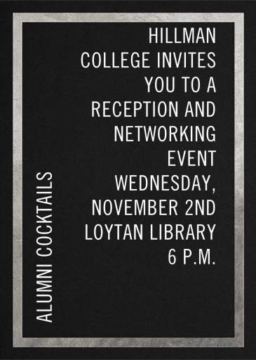 Simple Gold Border - Alumni Event Invitation by Paperless Post