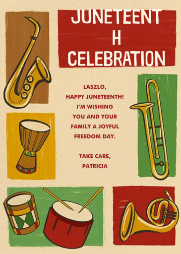 Juneteenth Celebration - Juneteenth Card by Paperless Post