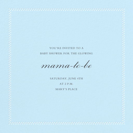 Uneven Dots (New) - Baby Shower Invitation by Paperless Post