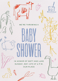 Farm Finds - Baby Shower Invitation by Phthalo Ruth