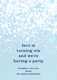 Snow Flurry - Birthday Invitation by Paperless Post