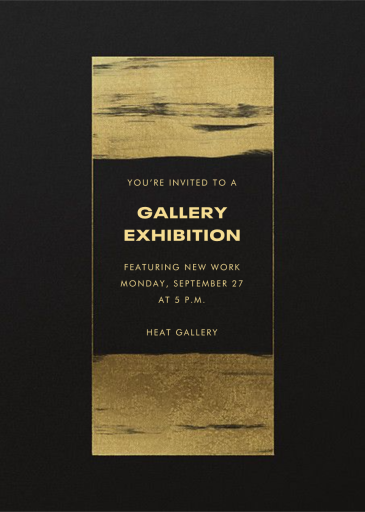 Gold Brushstroke - Business Event Invitation by Paperless Post